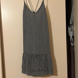Gingham ruffle dress